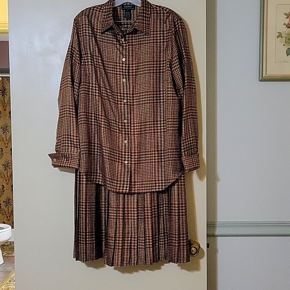 Silk Charmeuse Top and Skirt by Ralph Lauren